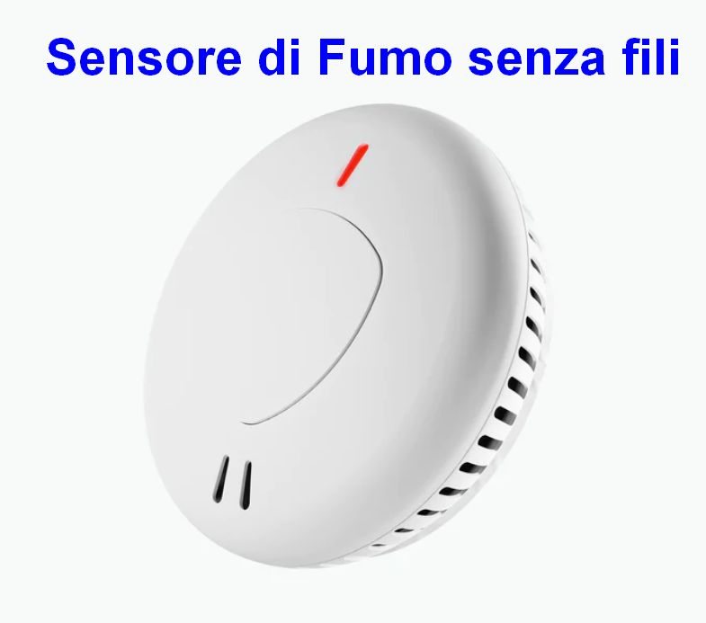 Sensore di Fumo senza fili Wifi per Centrale 433Mhz